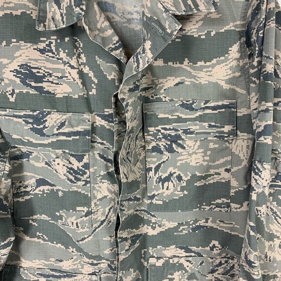 Digital Camo Military BDU Shirt Medium Grunge - Picture 3 of 6